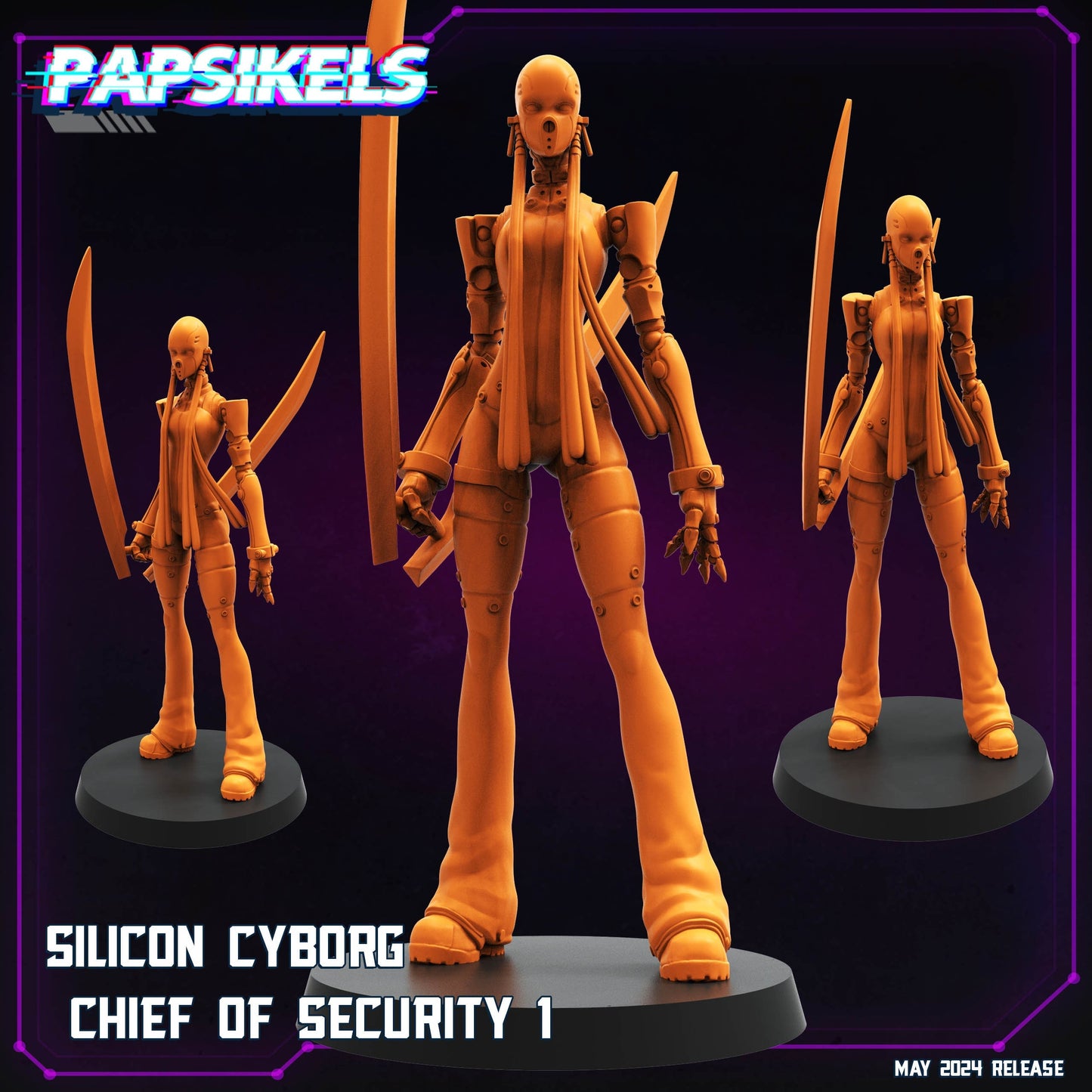 Silicon Cyborg Chief of Security 1 (sculpted by Papsikels)