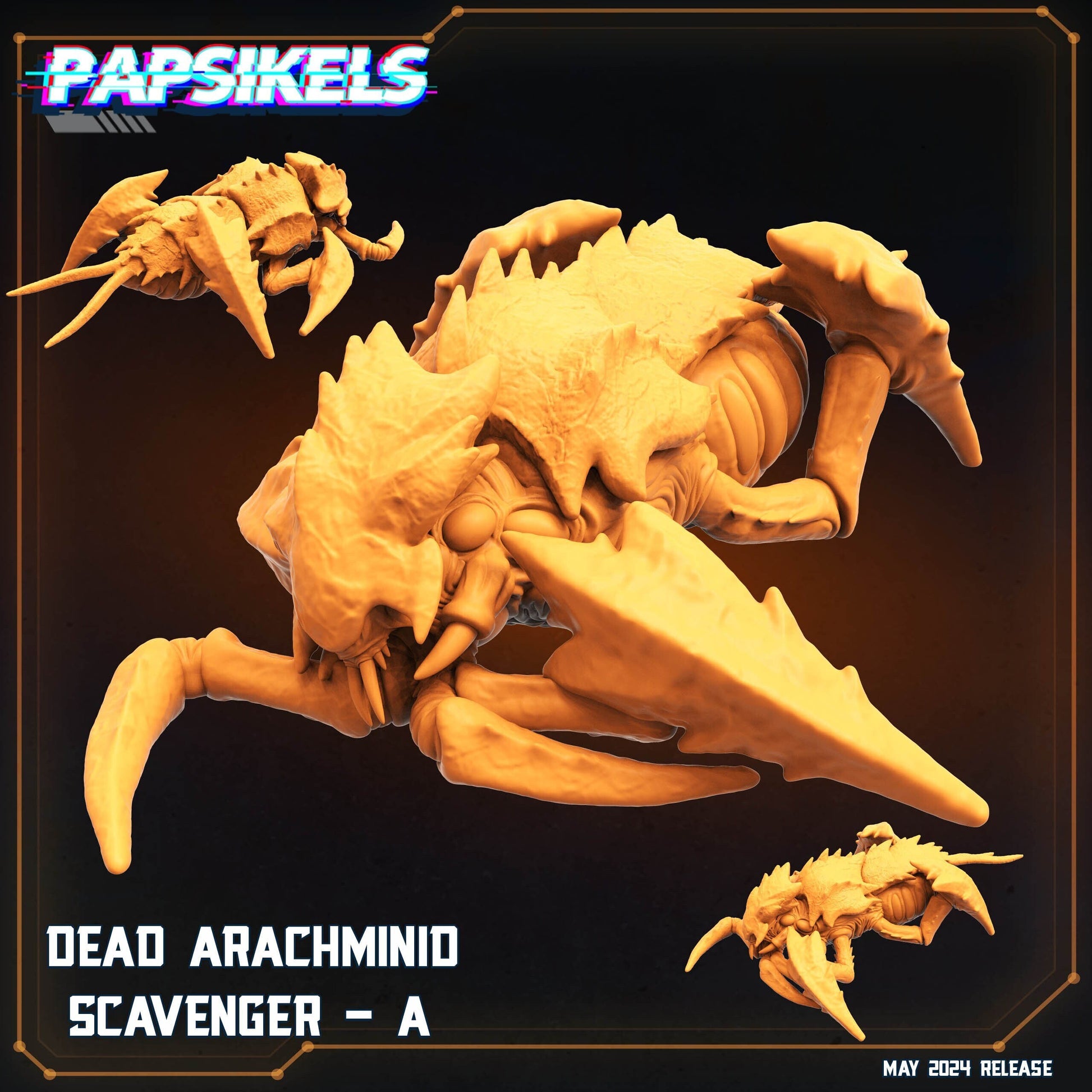 Dead Arachminid Scavenger A - Helldivers Fan Art (sculpted by Papsikels)