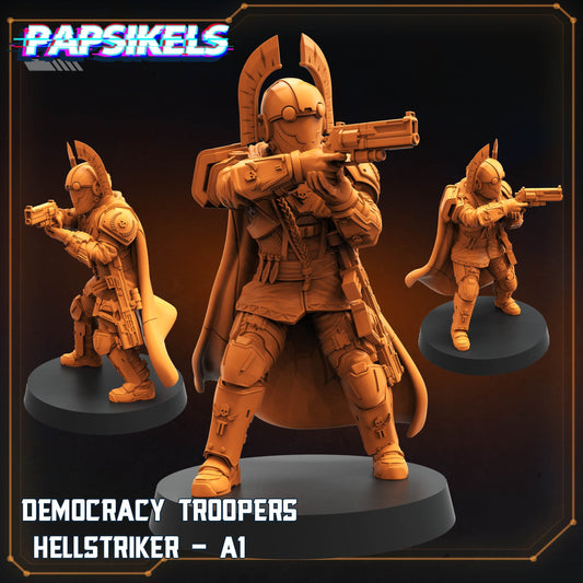 Democracy Troopers Hellstriker - A1 - Helldivers Fan Art (sculpted by Papsikels)