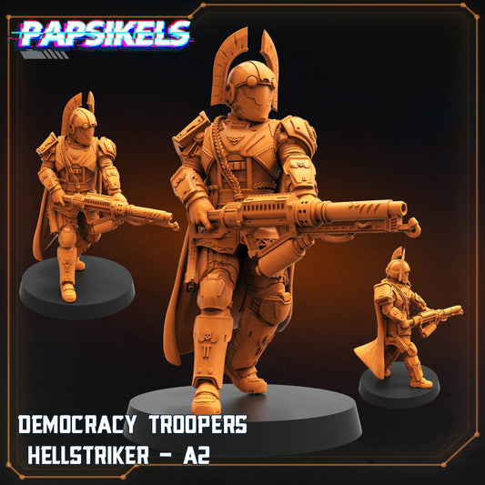 Democracy Troopers Hellstriker - A2 - Helldivers Fan Art (sculpted by Papsikels)