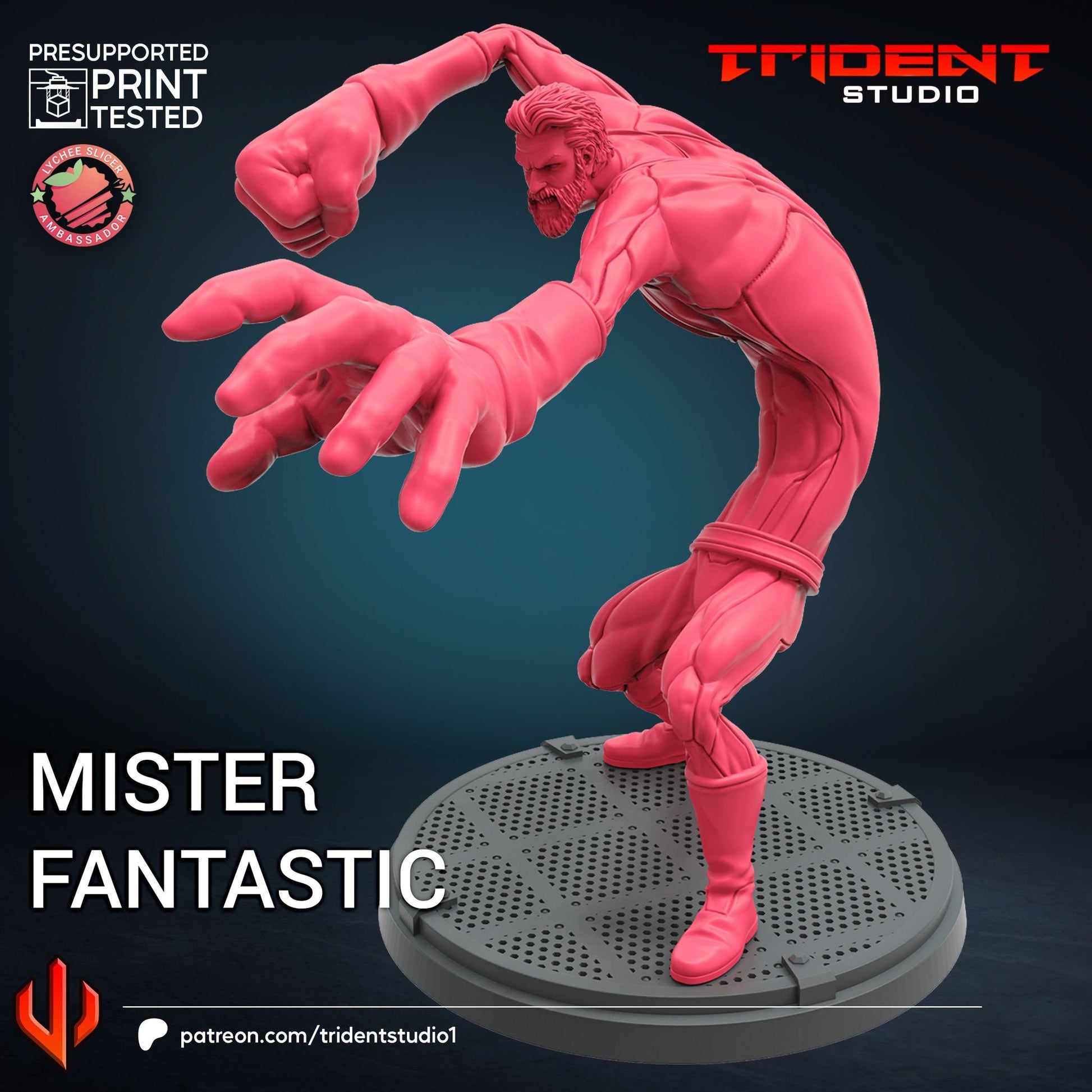 Mister Fantastic (Fan art sculpted by Trident Studio)