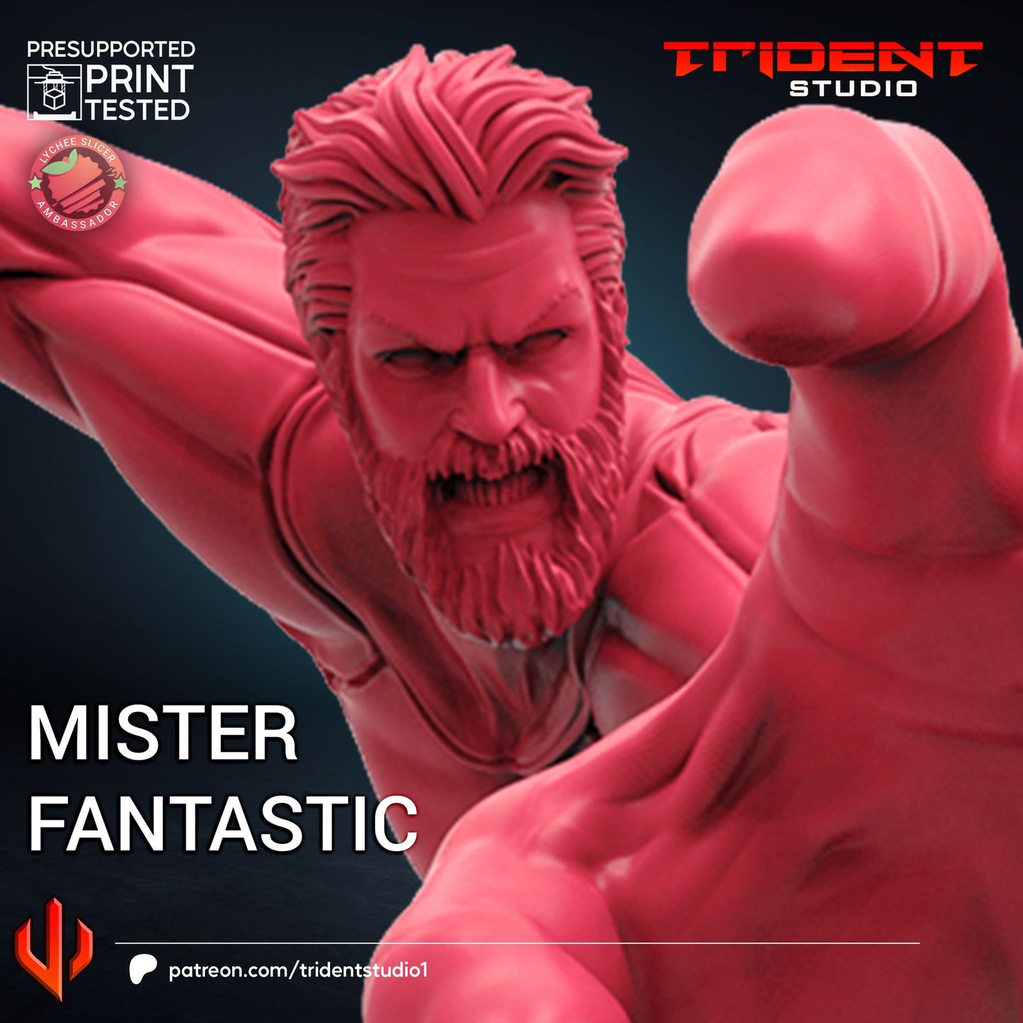 Mister Fantastic (Fan art sculpted by Trident Studio)