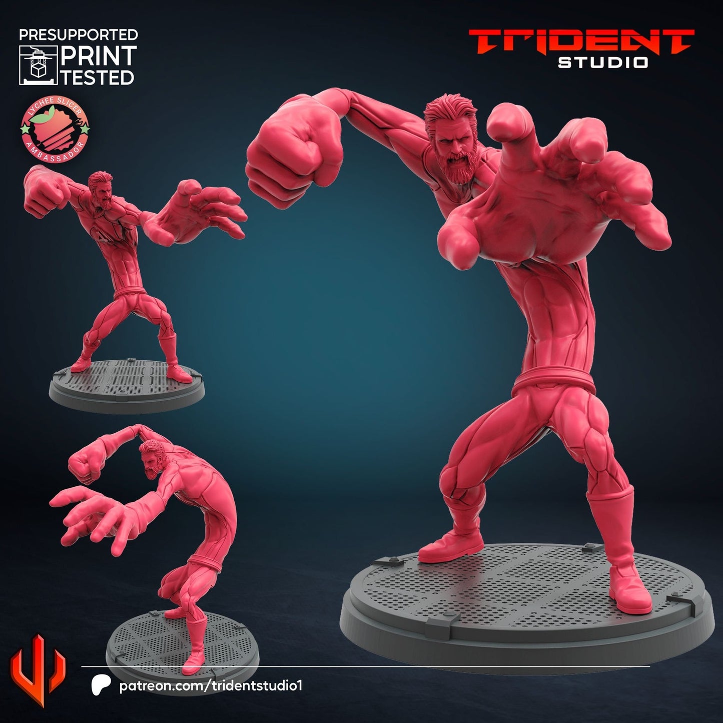 Mister Fantastic (Fan art sculpted by Trident Studio)