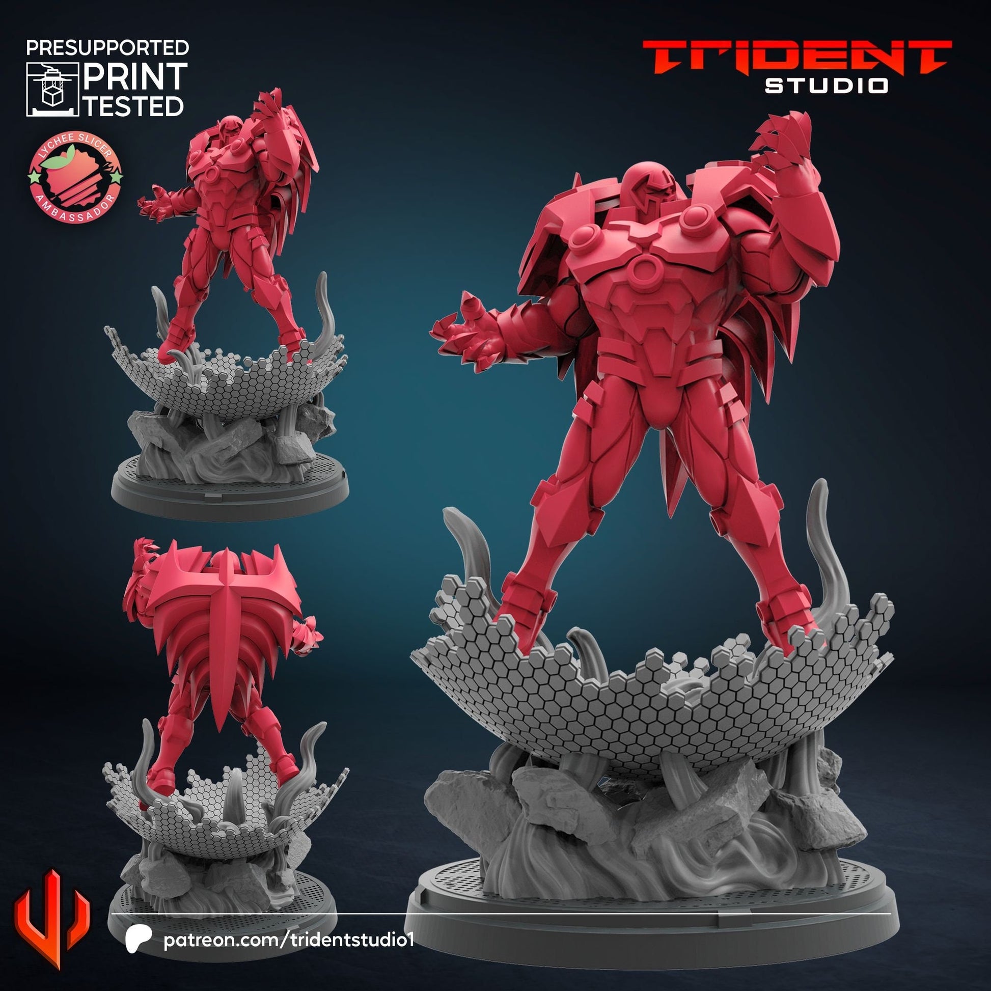 Onslaught (Fan art sculpted by Trident Studio)