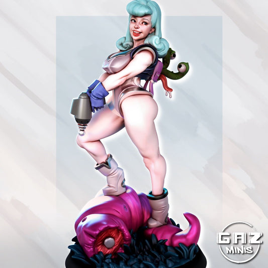 Stella Starlight and Mork - 32mm/75mm scale (sculpted by Gaz Minis)