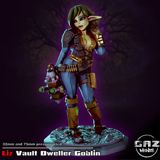 Vault Dweller Goblin - 32mm/75mm scale (sculpted by Gaz Minis)