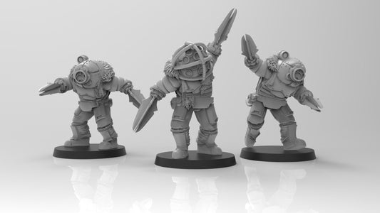 Lunar Auxilia Brutes (3) (sculpted by That Evil One)