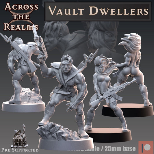 Vault Dwellers (2 Models) - (sculpted by Across the Realms)