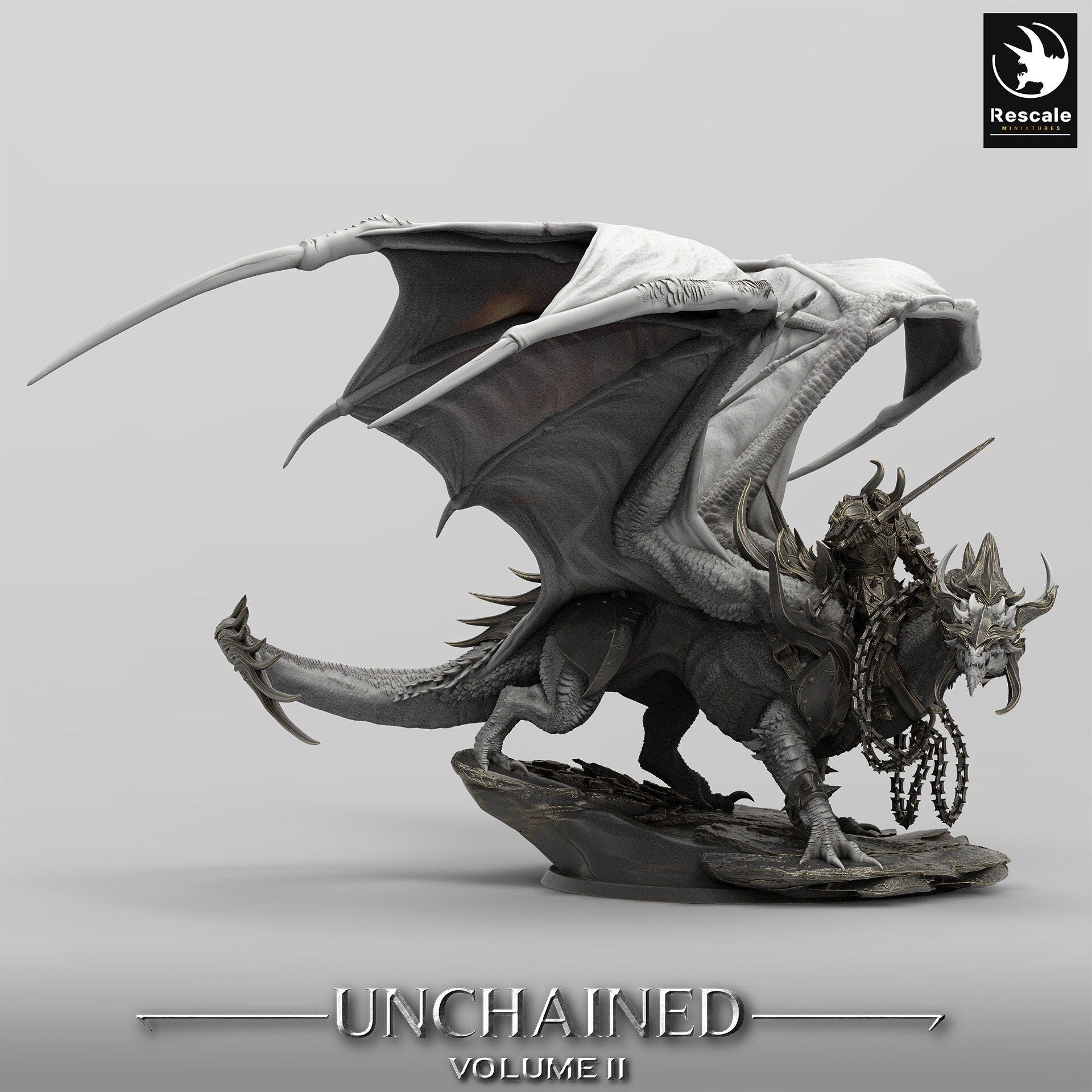 Unchained War Dragon - Standing Pose (Sculpted by Rescale Miniatures)