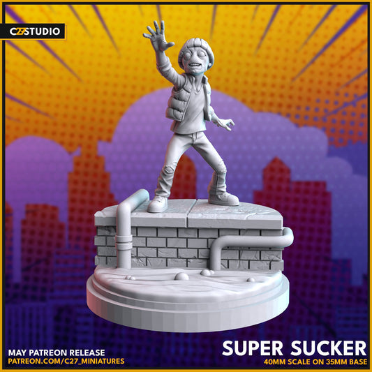 Leech / Super Sucker 40mm miniature (sculpted by C27 collectibles) (Crisis Protocol Proxy/Alternative)