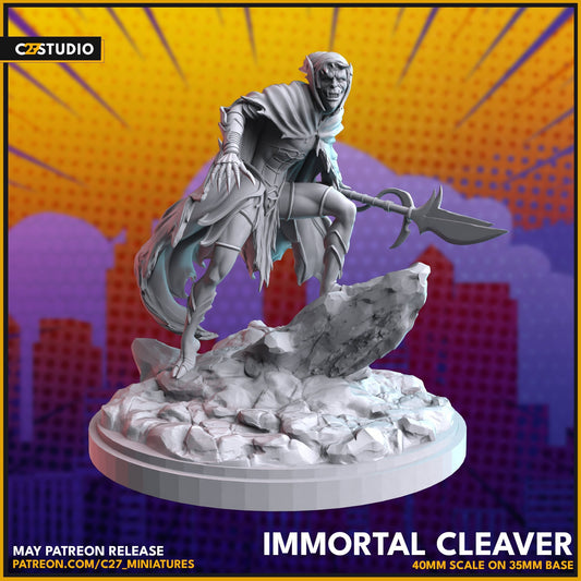 Corvus Glaive / Immortal Cleaver 40mm miniature (sculpted by C27 collectibles) (Crisis Protocol Proxy/Alternative)