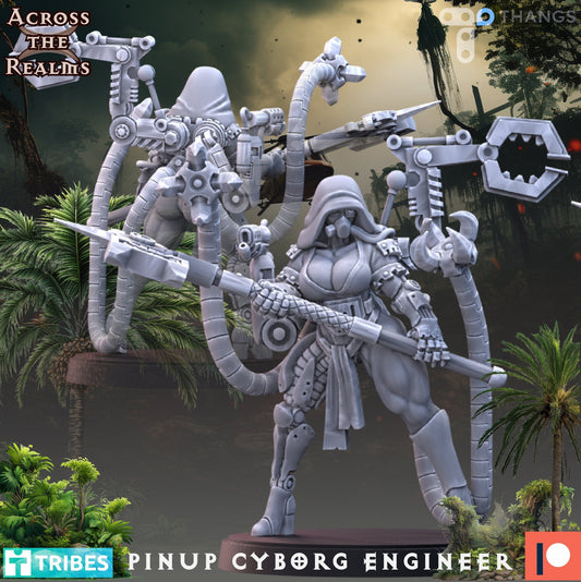 Pin-Up Cyborg Engineer (sculpted by Across the Realms)