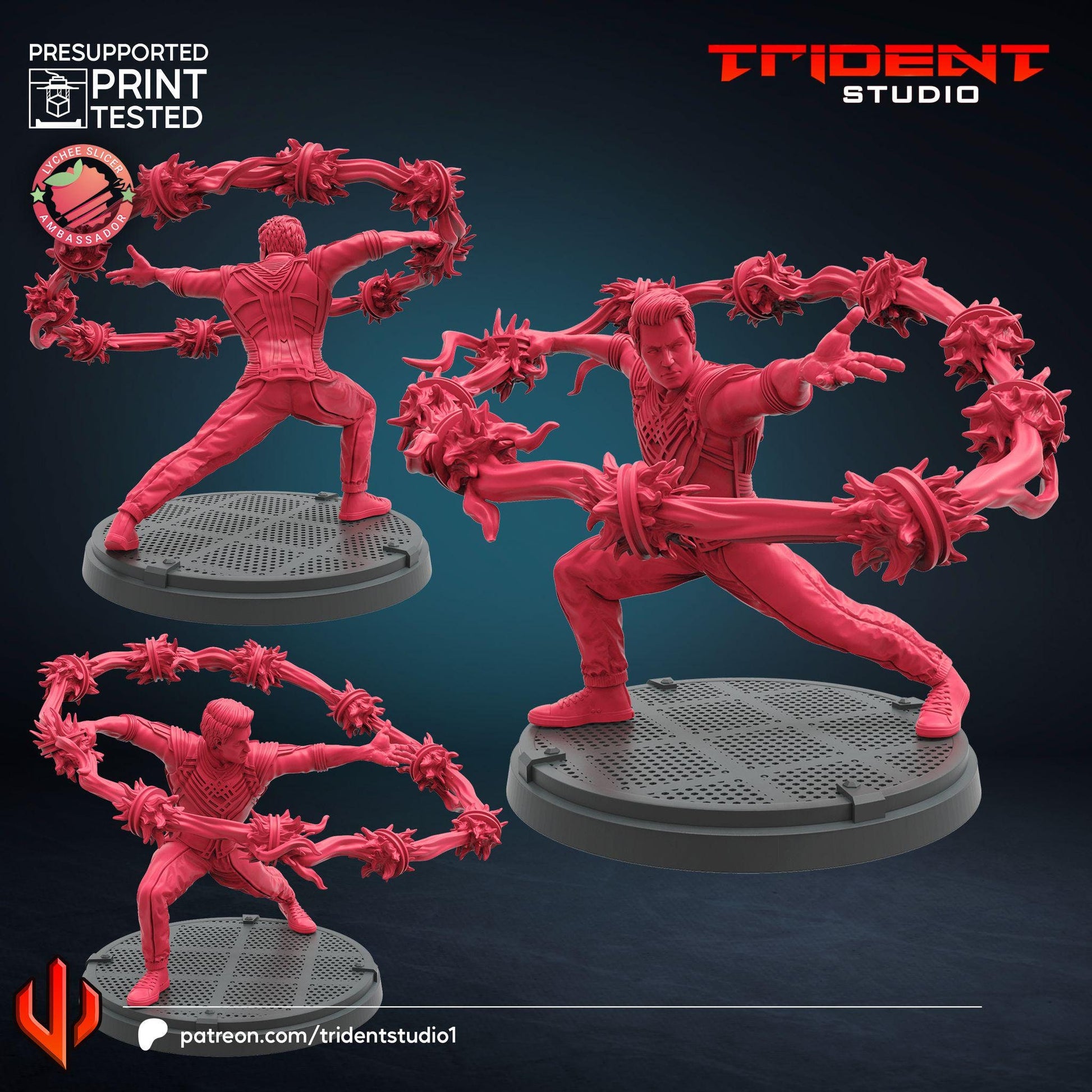 Shang Chi (Fan art sculpted by Trident Studio) (Crisis Protocol Proxy/Alternative)