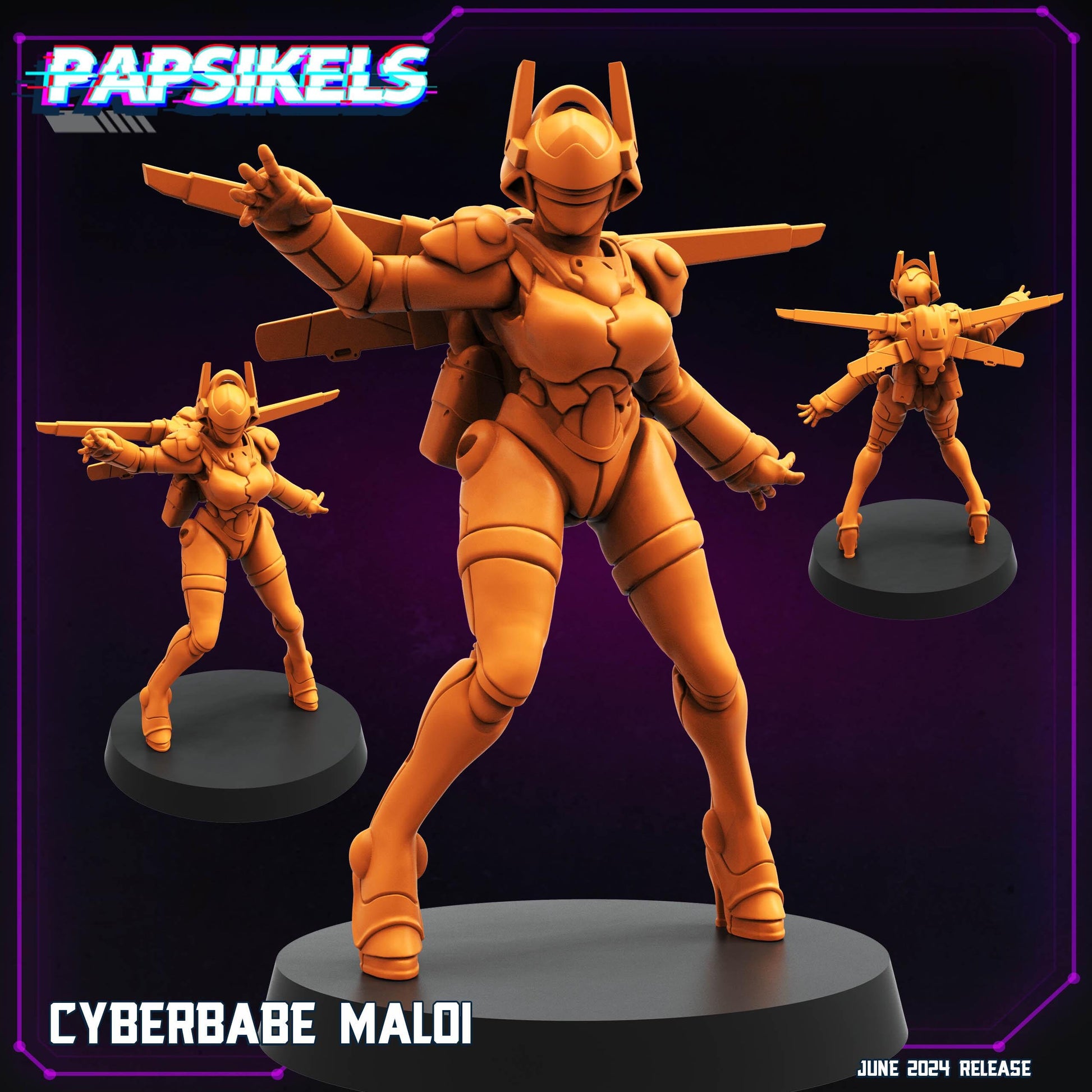 Cyberbabe Maloi (sculpted by Papsikels)