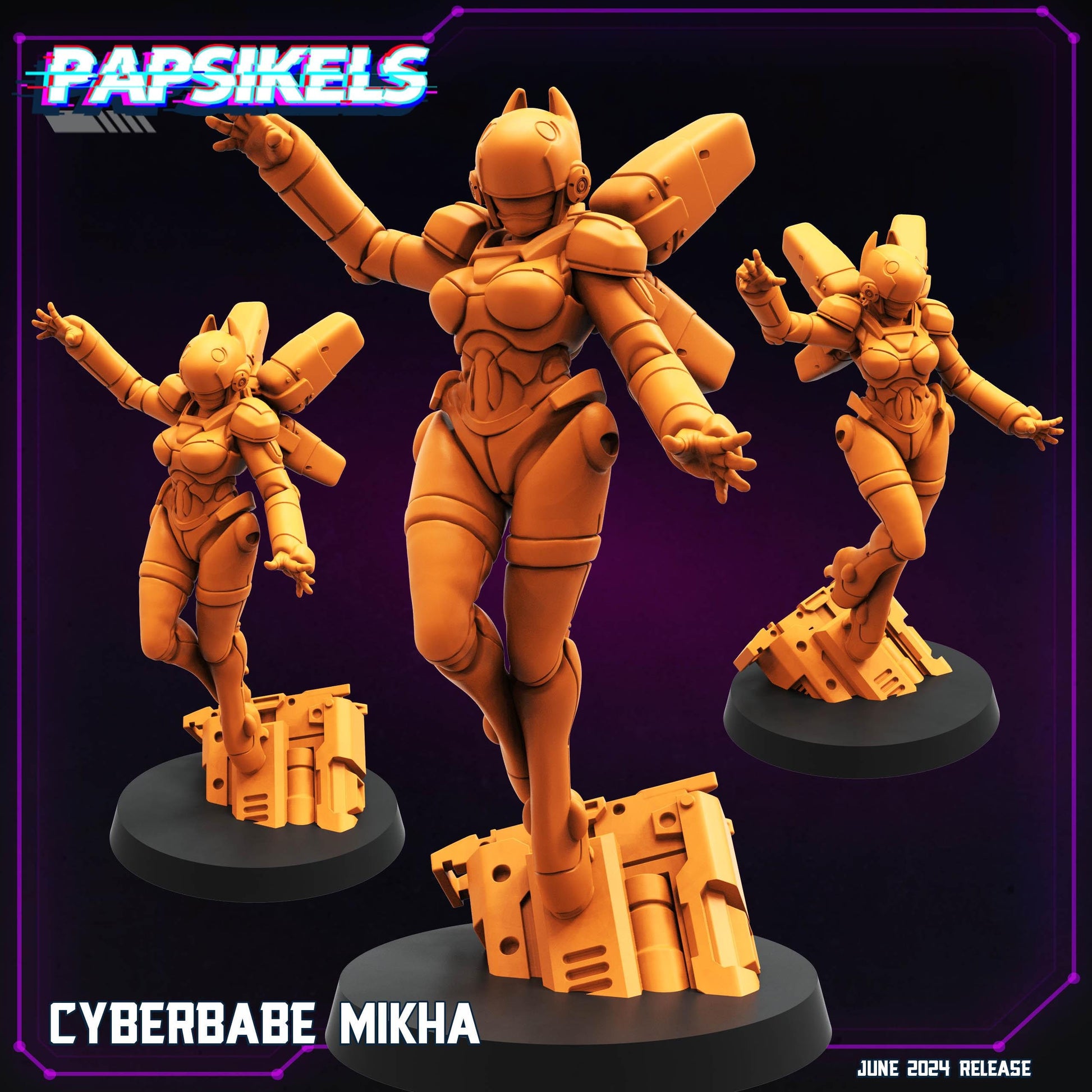 Cyberbabe Mikha (sculpted by Papsikels)