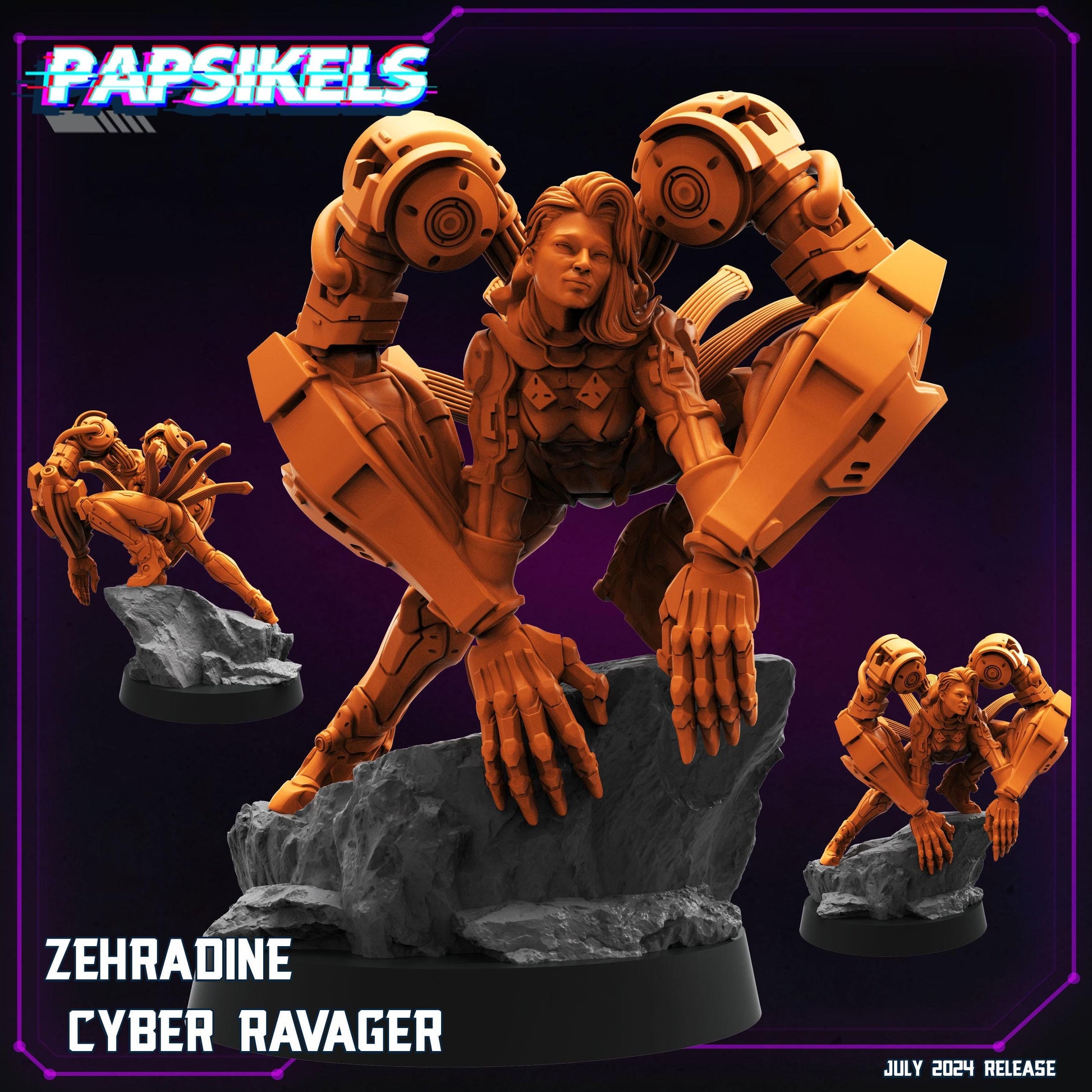 Zehradine Cyber Ravager (sculpted by Papsikels)