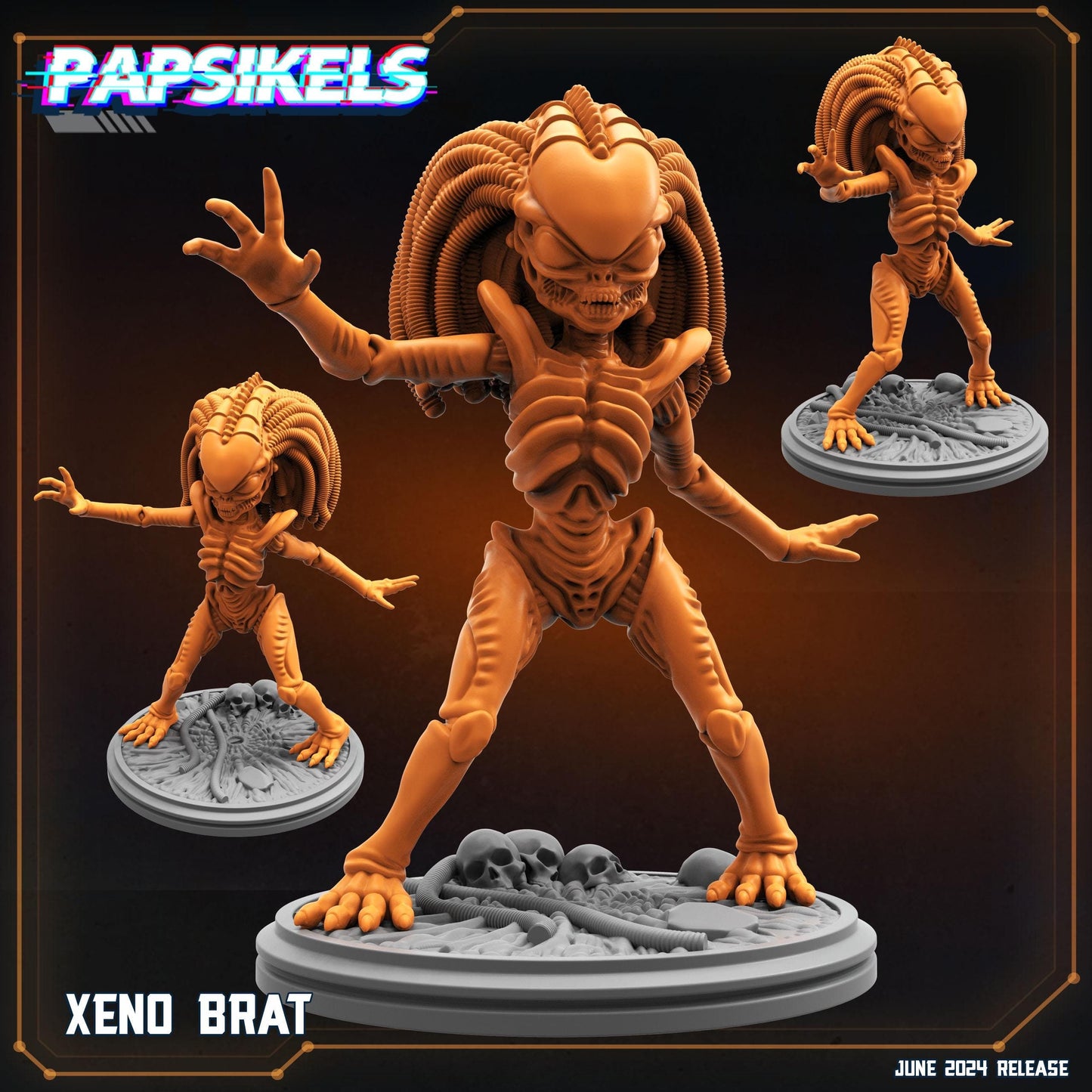 Xeno Brat - Alien/Predator Fan Art (sculpted by Papsikels)