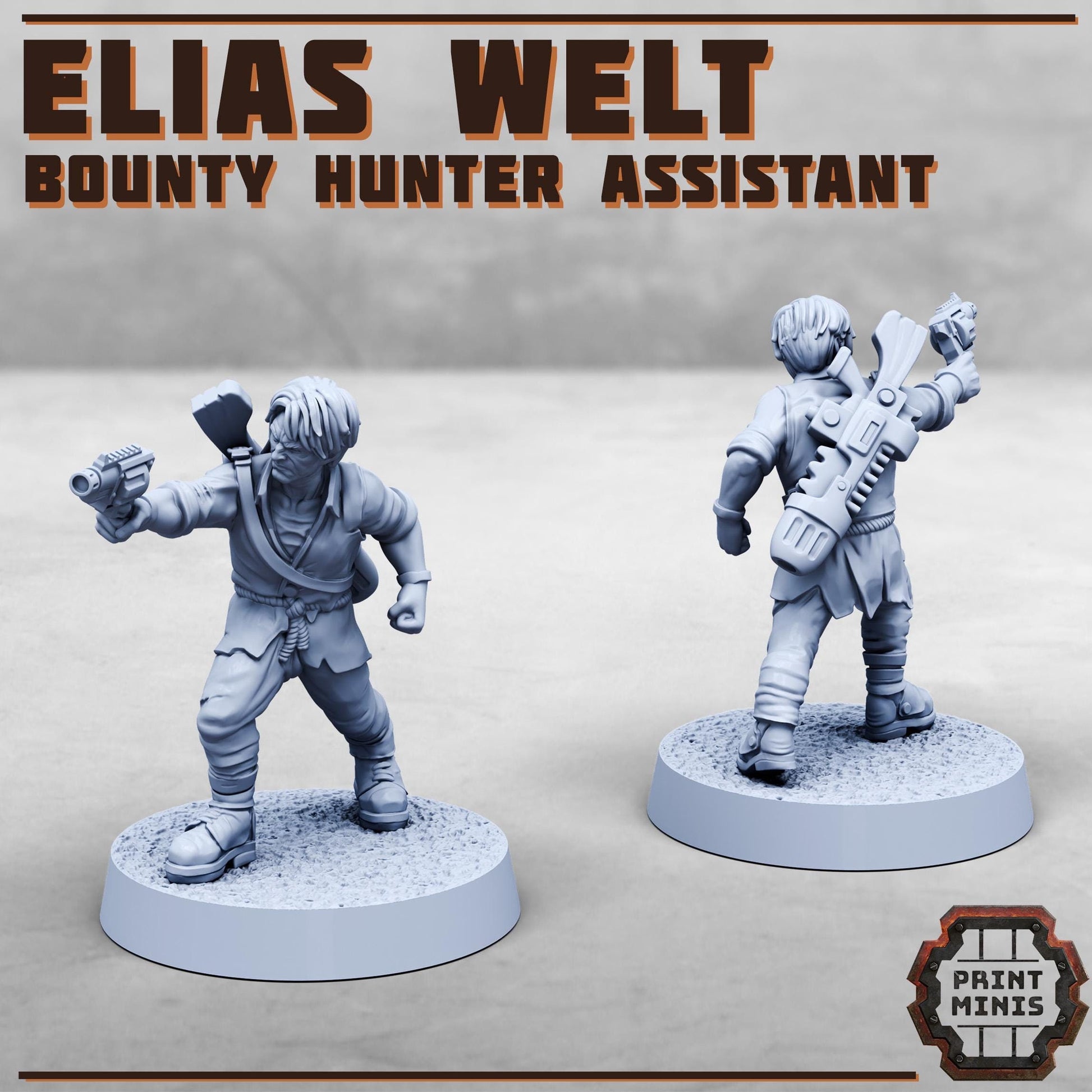 Elias Welt - Bounty Hunter Assistant (by Print Minis)