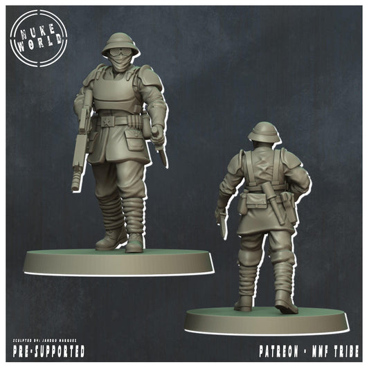 Soldier 01 - Nukeworld (Sculpted by Jandro Miniatures)