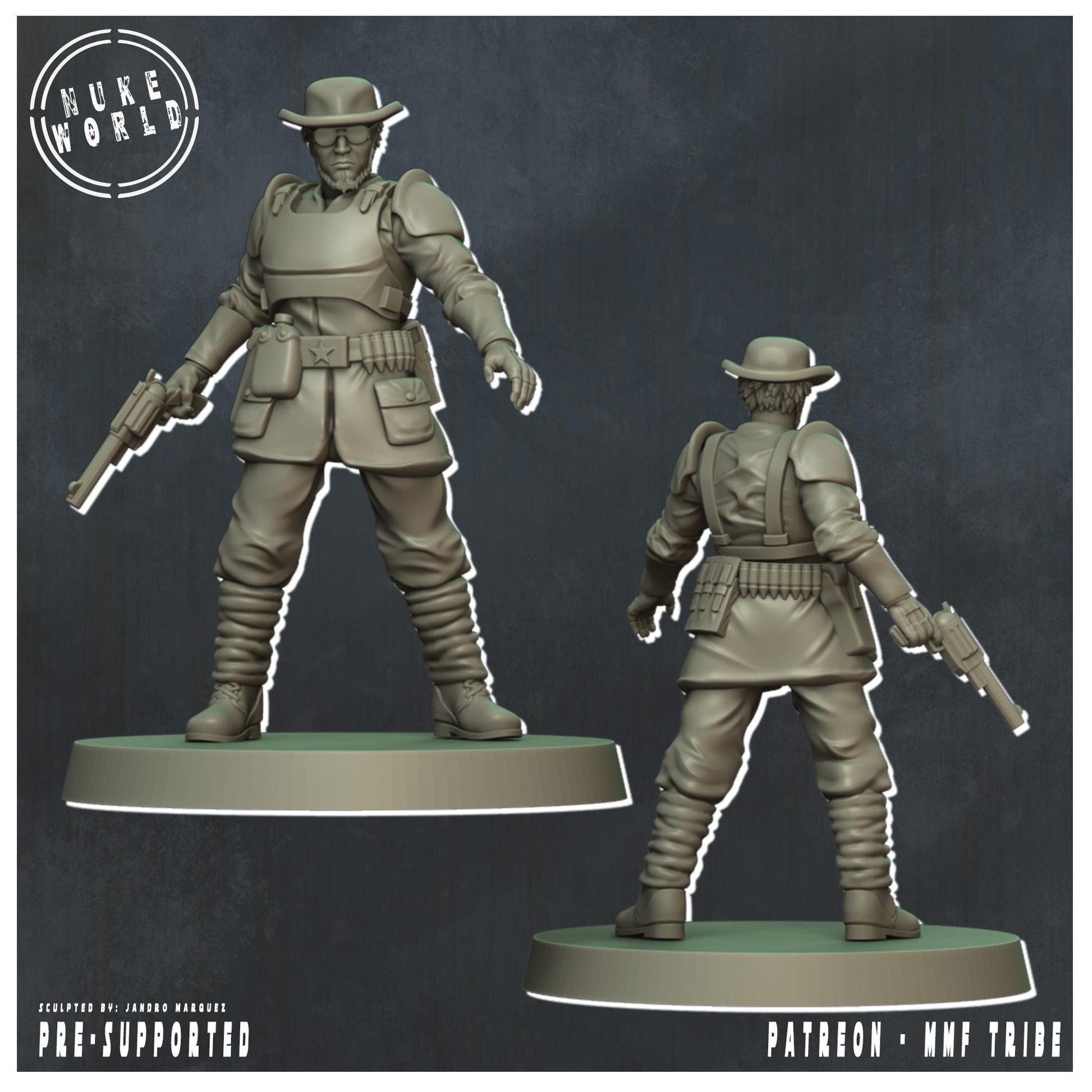 Soldier 03 - Nukeworld (Sculpted by Jandro Miniatures)