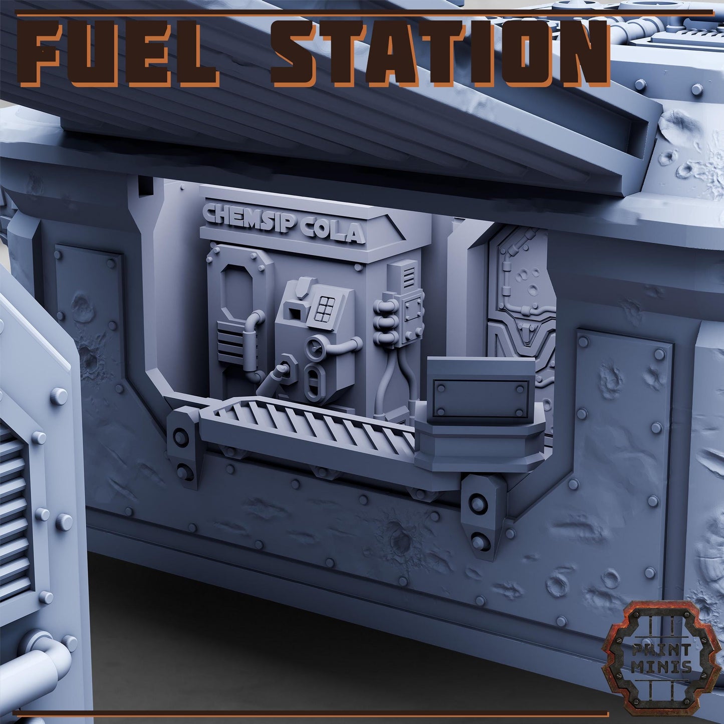 Fuel Station (sculpted by PrintMinis)