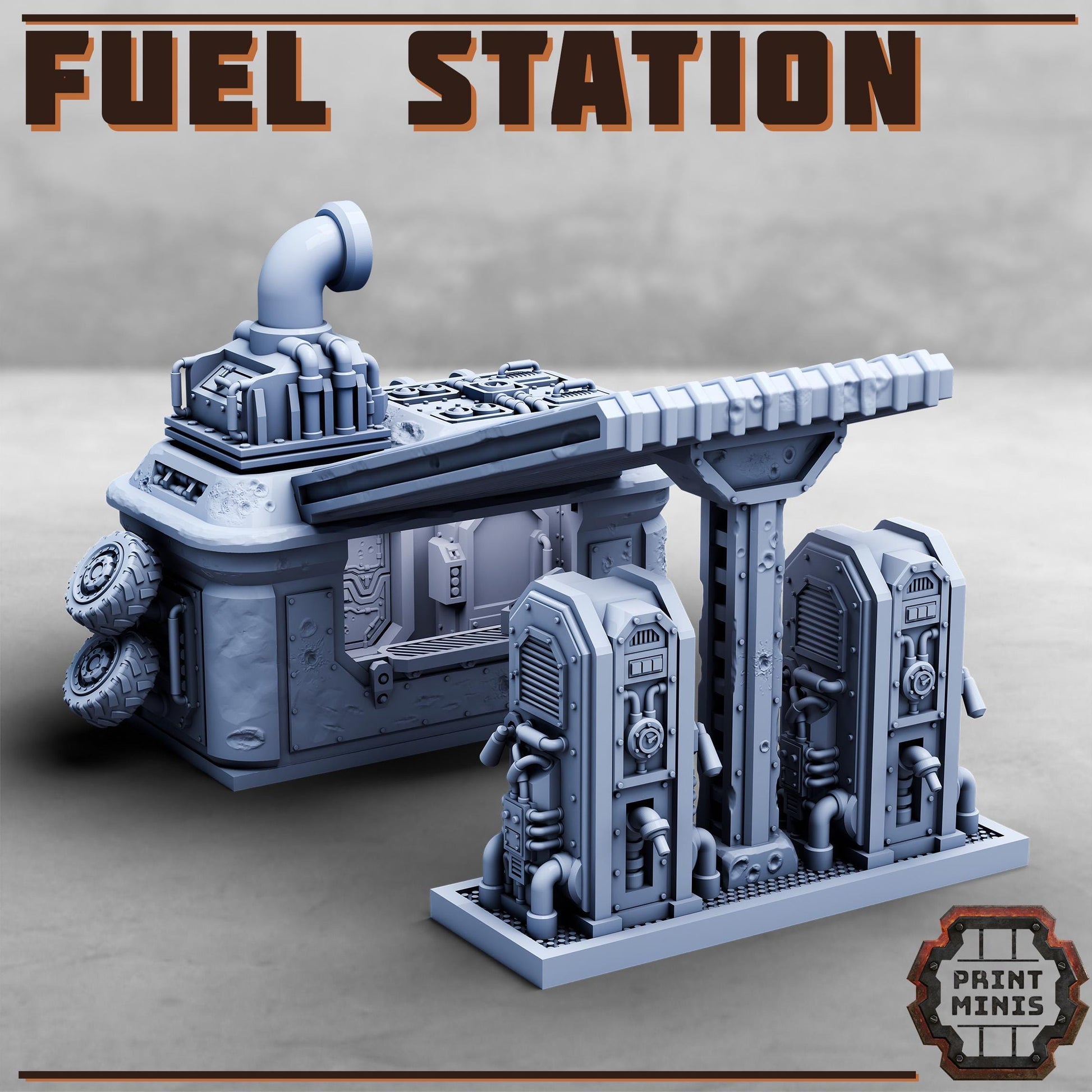 Fuel Station (sculpted by PrintMinis)