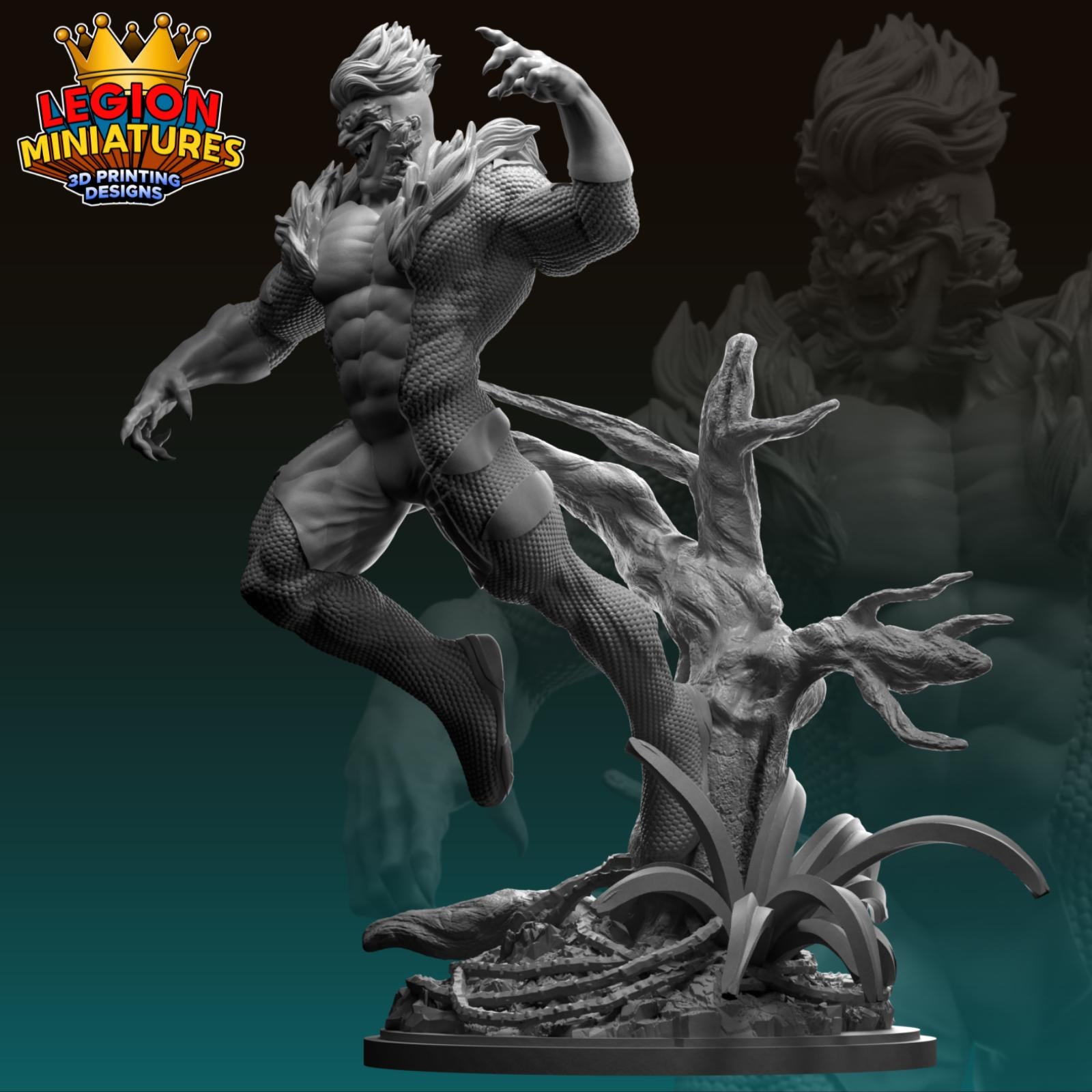 Sabretooth Fan-Art 40mm Miniature (Sculpted by Legion Miniatures) (Crisis Protocol Proxy/Alternative)