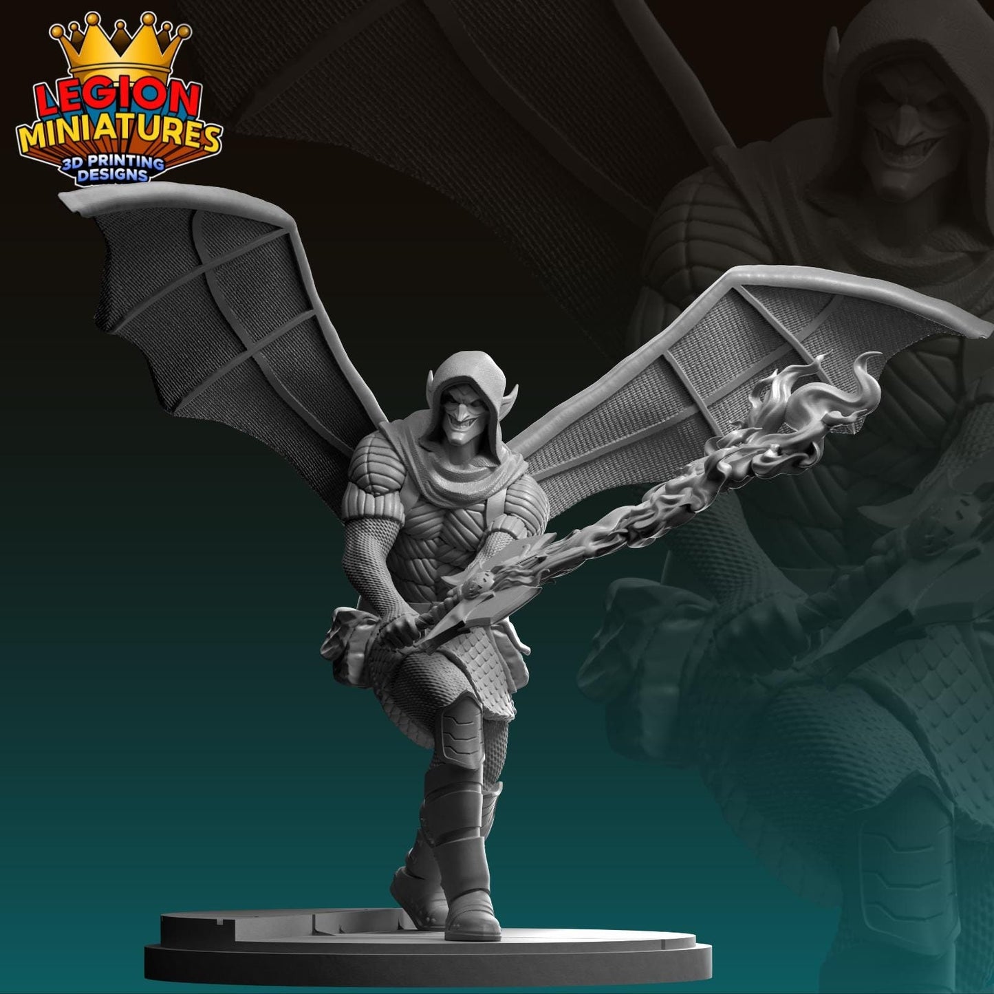 Hobgoblin Fan-Art 40mm Miniature (Sculpted by Legion Miniatures) (Crisis Protocol Proxy/Alternative)