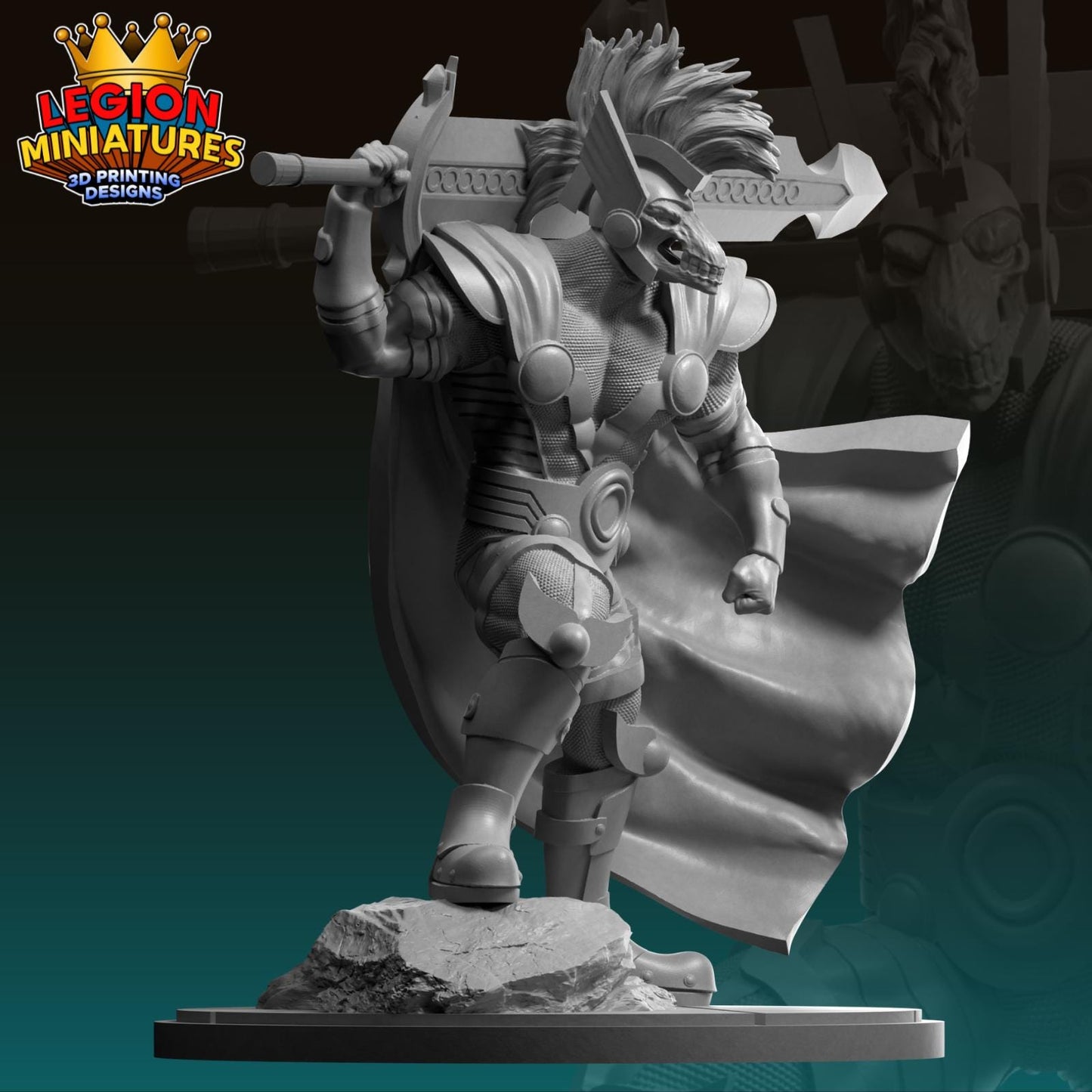 Beta Fan-Art 40mm Miniature (Sculpted by Legion Miniatures) (Crisis Protocol Proxy/Alternative)