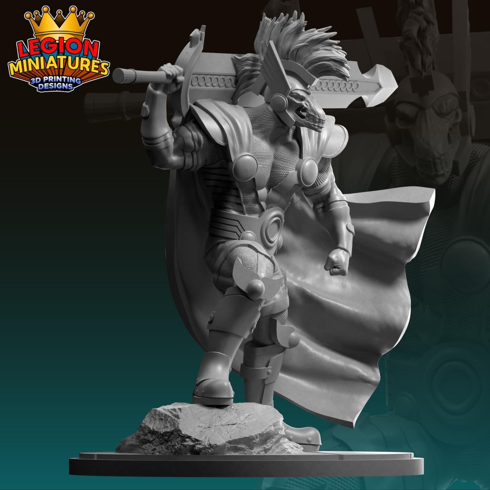 Beta Fan-Art 40mm Miniature (Sculpted by Legion Miniatures) (Crisis Protocol Proxy/Alternative)