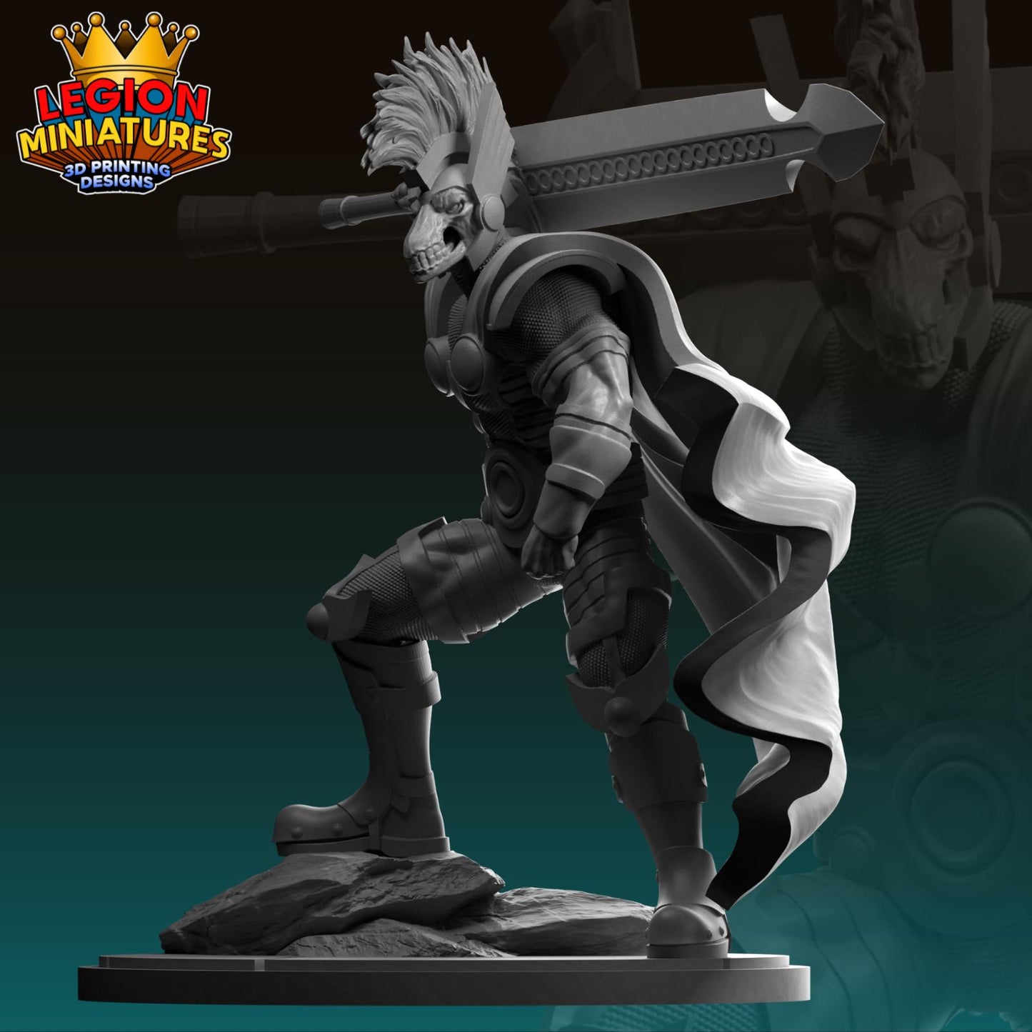 Beta Fan-Art 40mm Miniature (Sculpted by Legion Miniatures) (Crisis Protocol Proxy/Alternative)