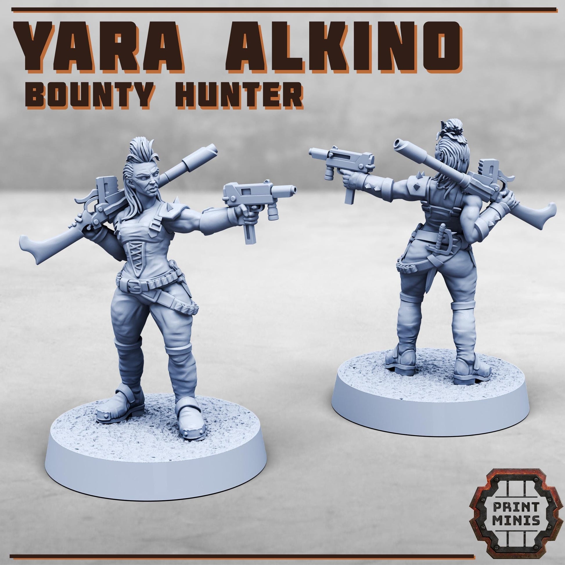 Yara Alkino - Bounty Hunter (by Print Minis)