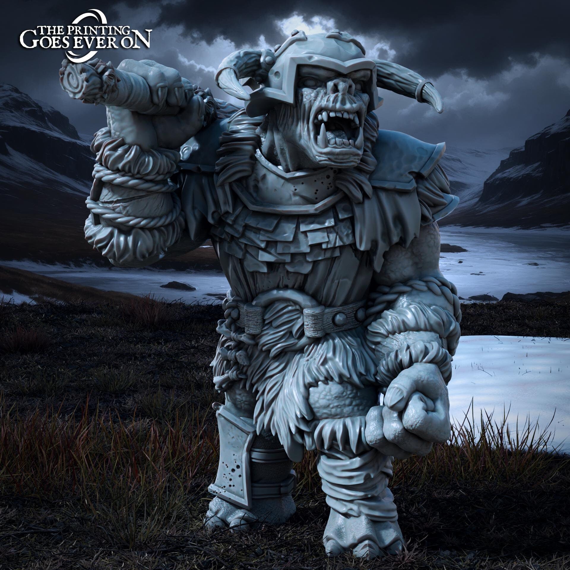 Ironmoor Troll B (sculpted by Print Goes Ever On)