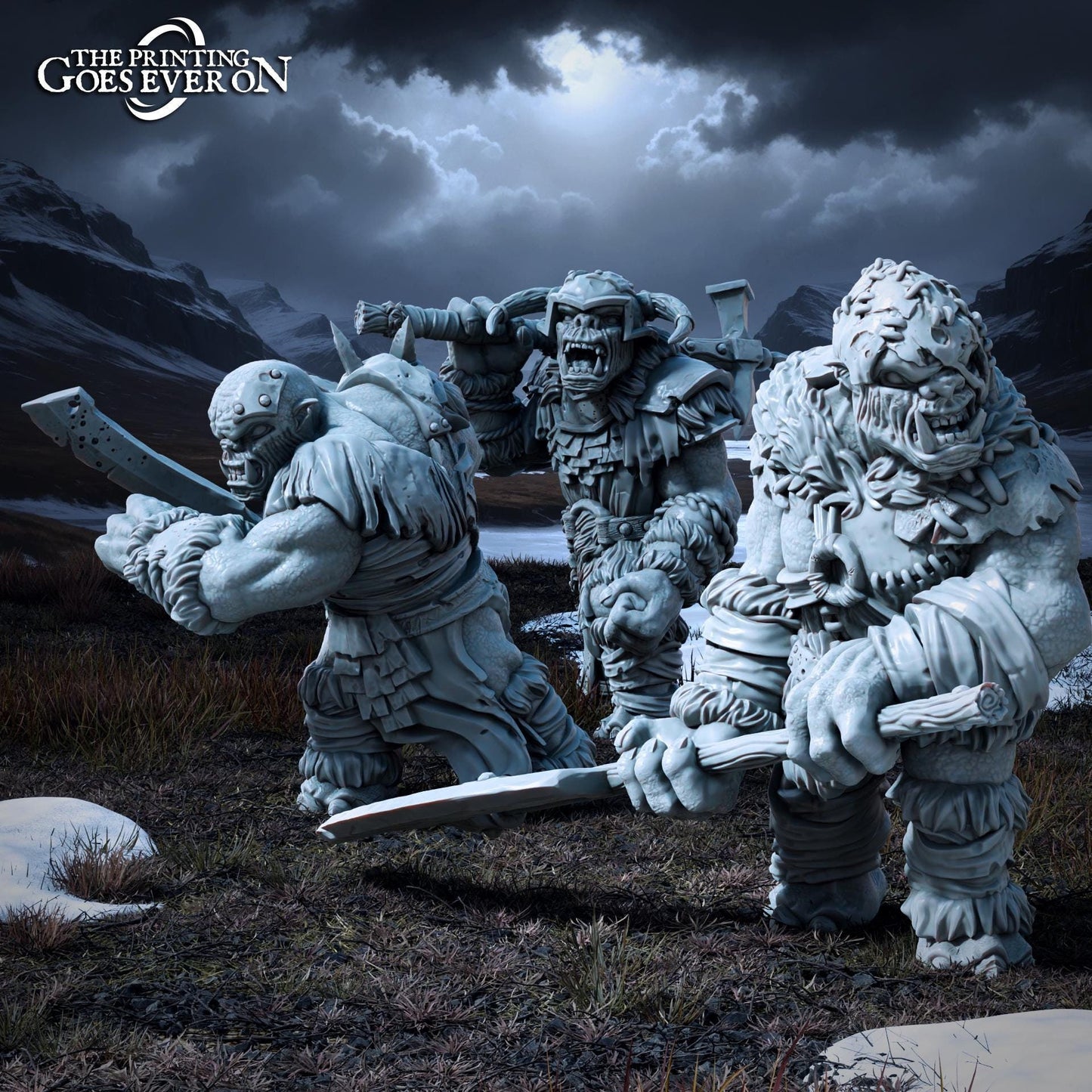 Ironmoor Trolls (sculpted by Print Goes Ever On)