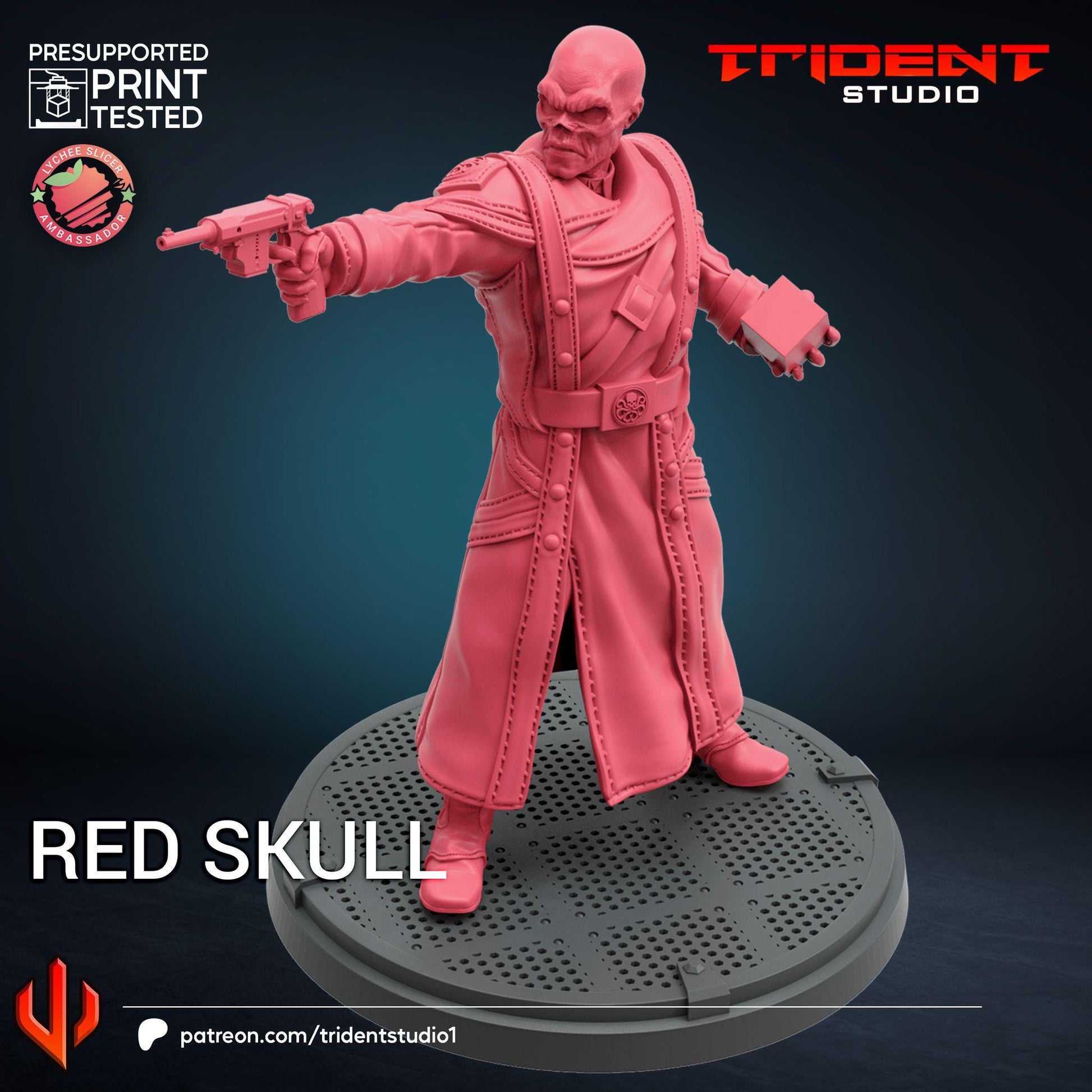 Red Skull (Fan art sculpted by Trident Studio) (Crisis Protocol Proxy/Alternative)