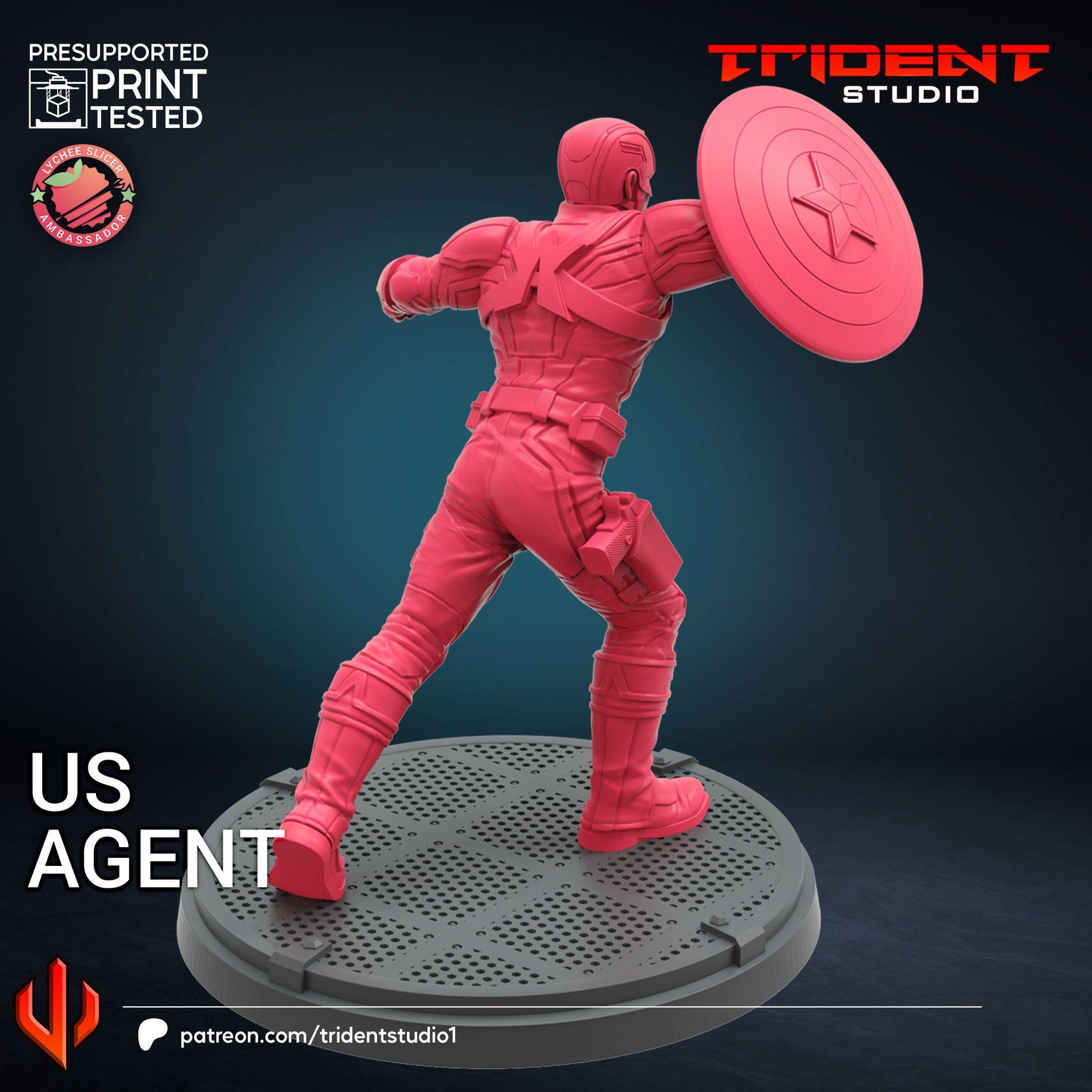 US Agent A (Fan art sculpted by Trident Studio) (Crisis Protocol Proxy/Alternative)