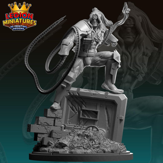 Omega Red Fan-Art 40mm Miniature (Sculpted by Legion Miniatures) (Crisis Protocol Proxy/Alternative)