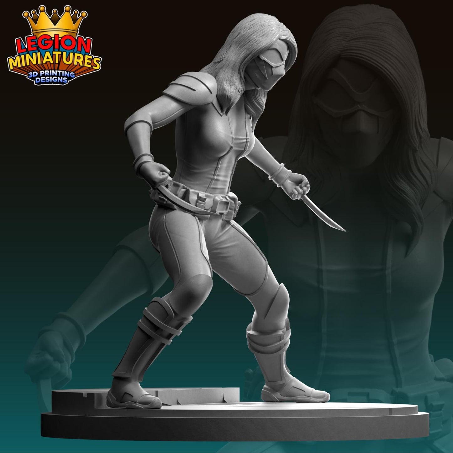 Honey Badger Fan-Art 40mm Miniature (Sculpted by Legion Miniatures) (Crisis Protocol Proxy/Alternative)
