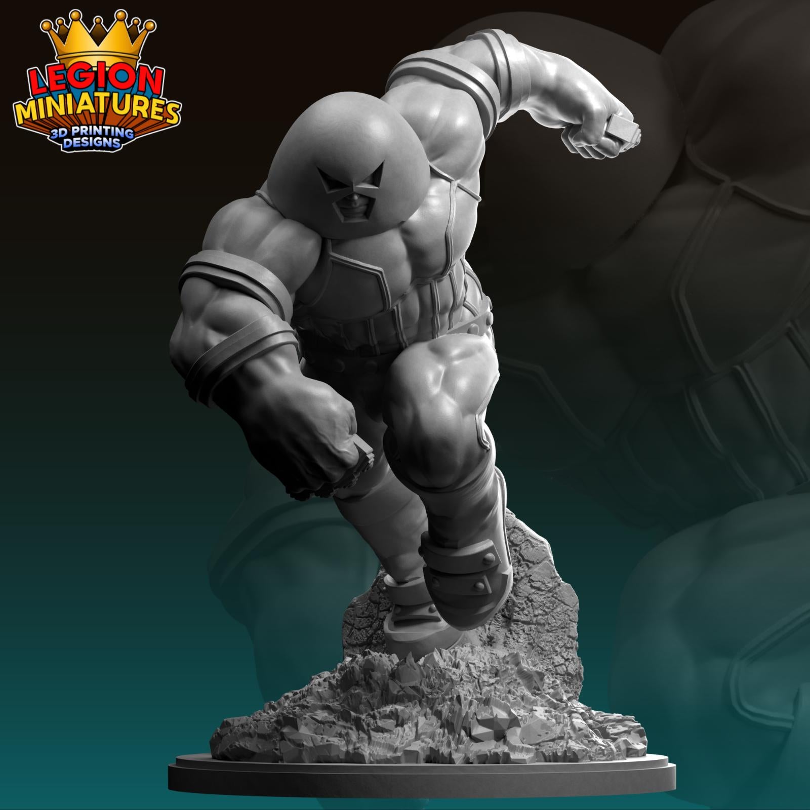 Juggernaut Fan-Art 40mm Miniature (Sculpted by Legion Miniatures) (Crisis Protocol Proxy/Alternative)