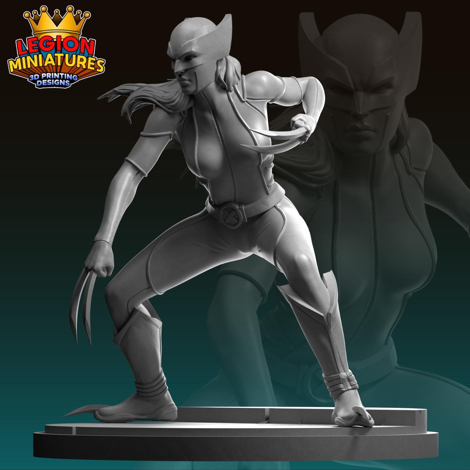 X-23 Fan-Art 40mm Miniature (Sculpted by Legion Miniatures) (Crisis Protocol Proxy/Alternative)
