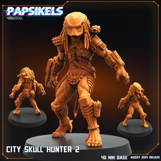 City Skull Hunter 2 - Predator Fan Art (sculpted by Papsikels)
