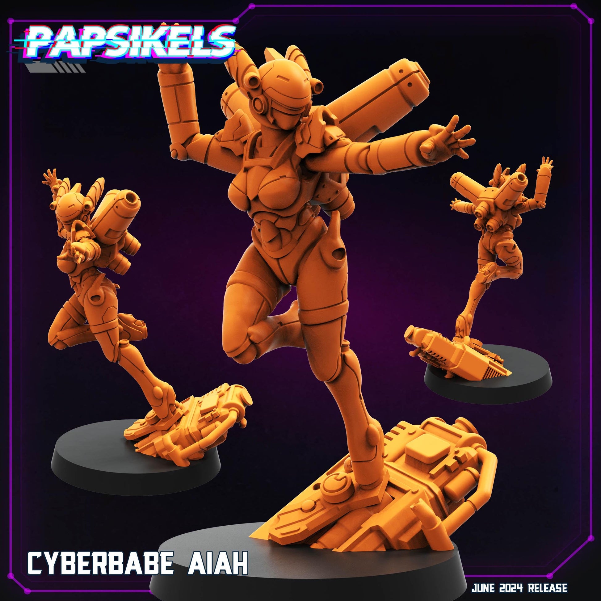 Cyberbabe Aiah (sculpted by Papsikels)