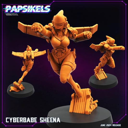 Cyberbabe Sheena (sculpted by Papsikels)