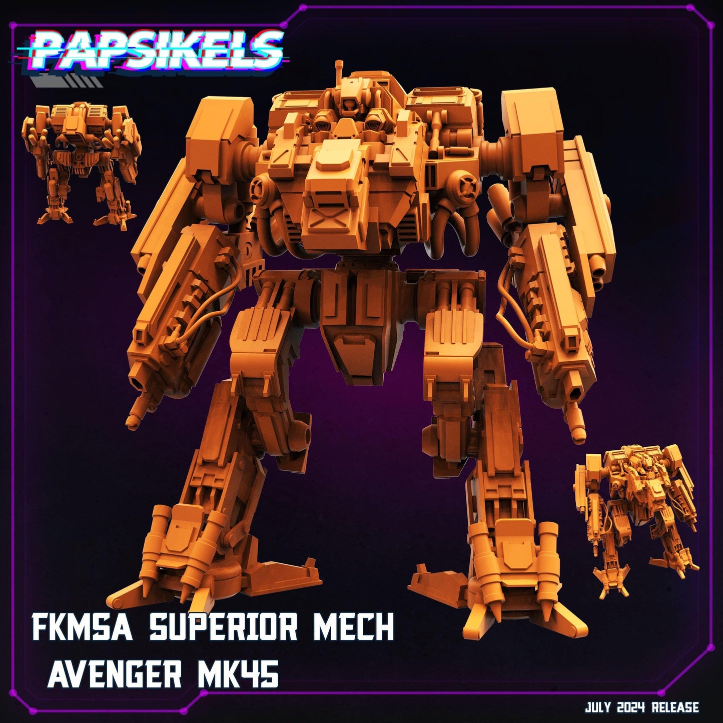 FKMSA Superior Mech Avenger MK45 (sculpted by Papsikels)