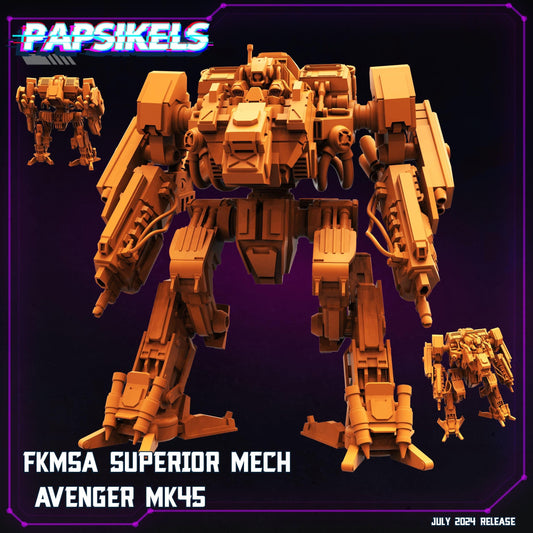 FKMSA Superior Mech Avenger MK45 (sculpted by Papsikels)