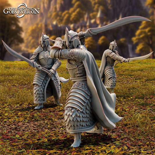 Brightwood Swordsmen - Set of 3 (sculpted by Print Goes Ever On)