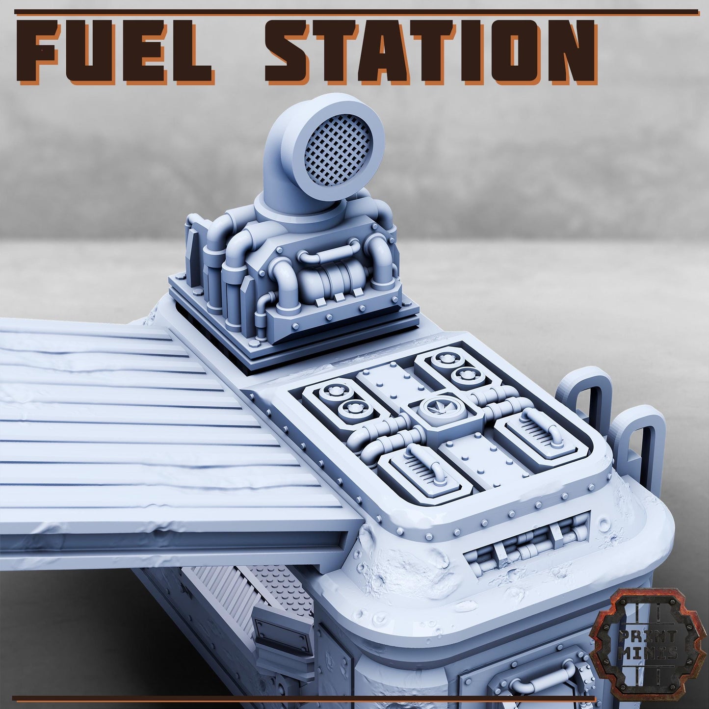 Fuel Station (sculpted by PrintMinis)