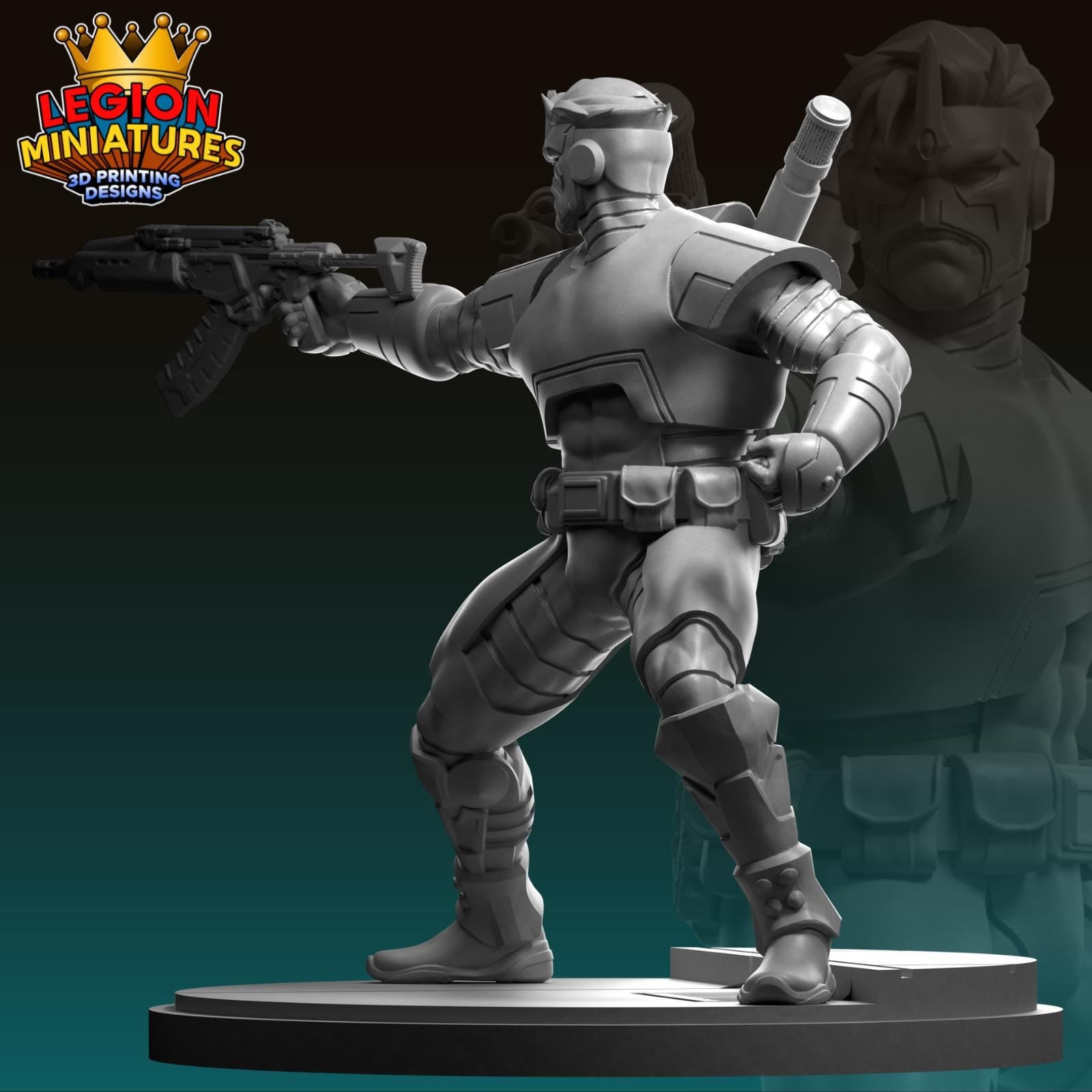 Maverick Fan-Art 40mm Miniature (Sculpted by Legion Miniatures) (Crisis Protocol Proxy/Alternative)