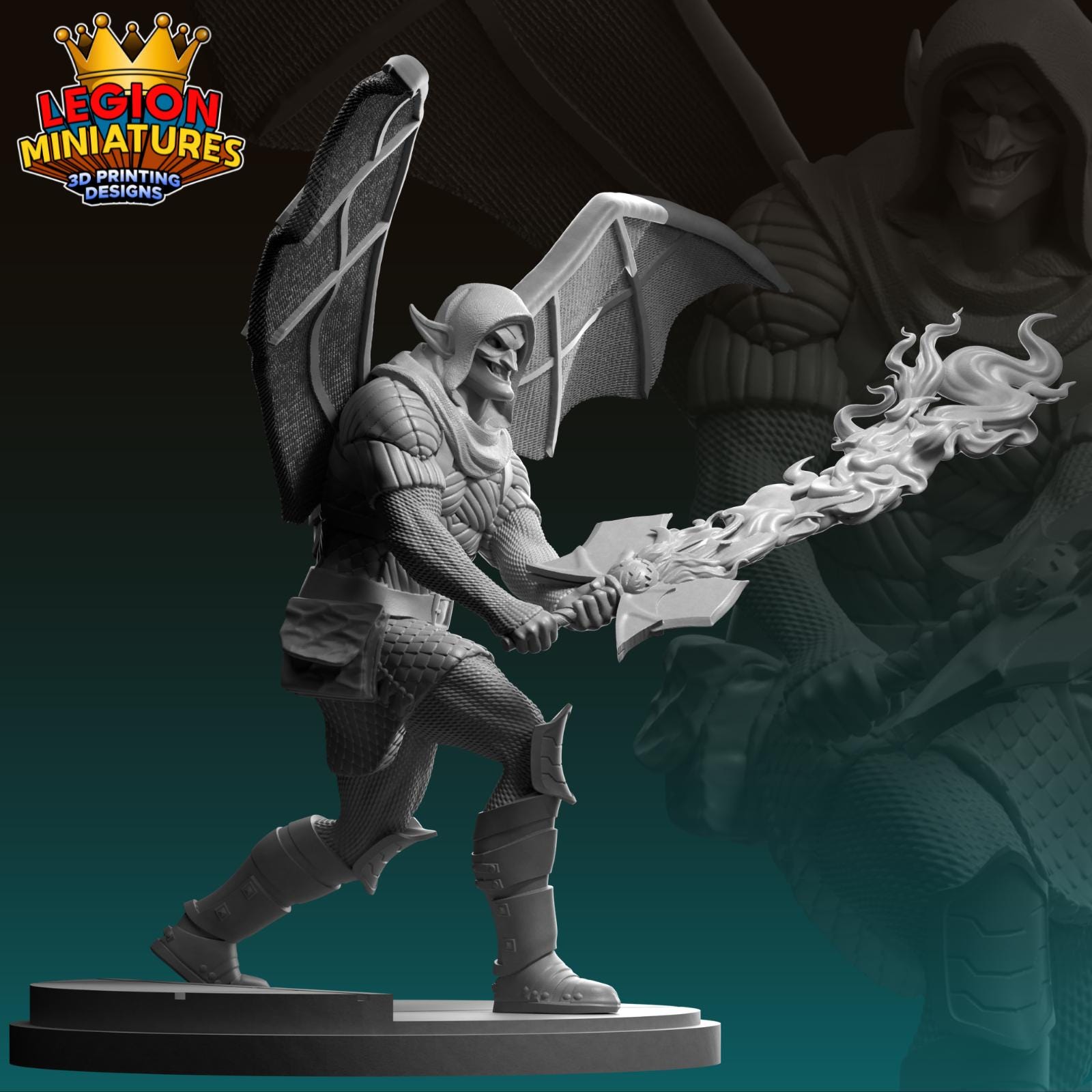 Hobgoblin Fan-Art 40mm Miniature (Sculpted by Legion Miniatures) (Crisis Protocol Proxy/Alternative)