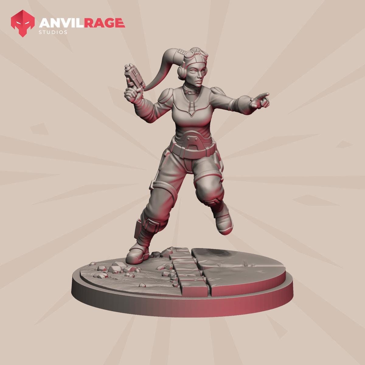 Rebellious Pilot (Sculpted by Anvilrage Studios)